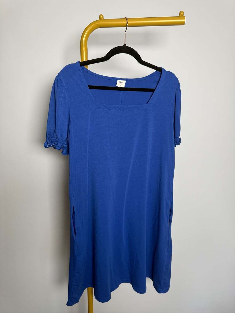 2 RUMIA Women's Short Sleeve Shift Dresses with Pockets XL bundle